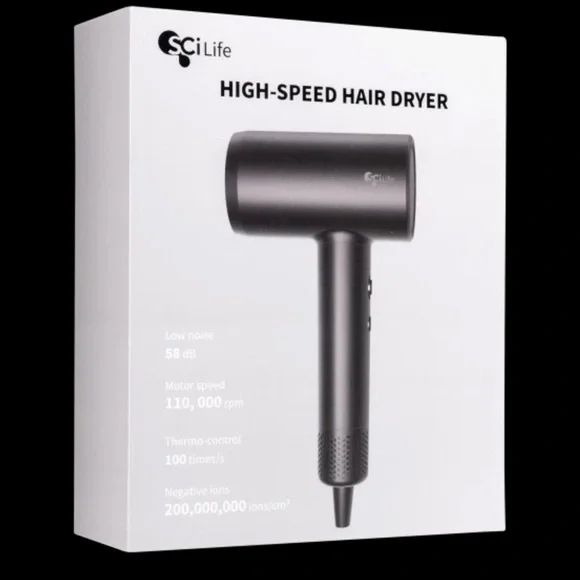 Scilife Negative Ionic Hair Dryer with Diffuser, Magnetic Attachments - Picture 2 of 9